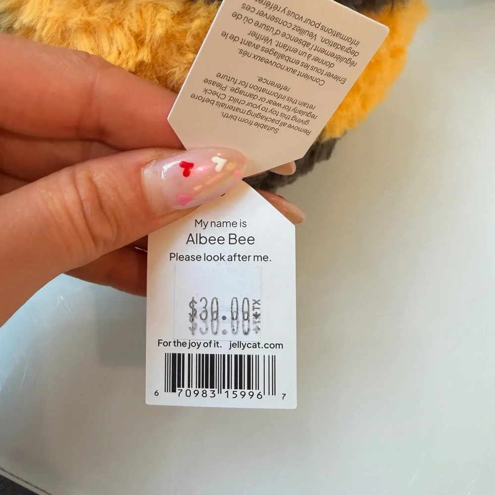 Jellycat my name is Albee bee authentic - Picture 5 of 8